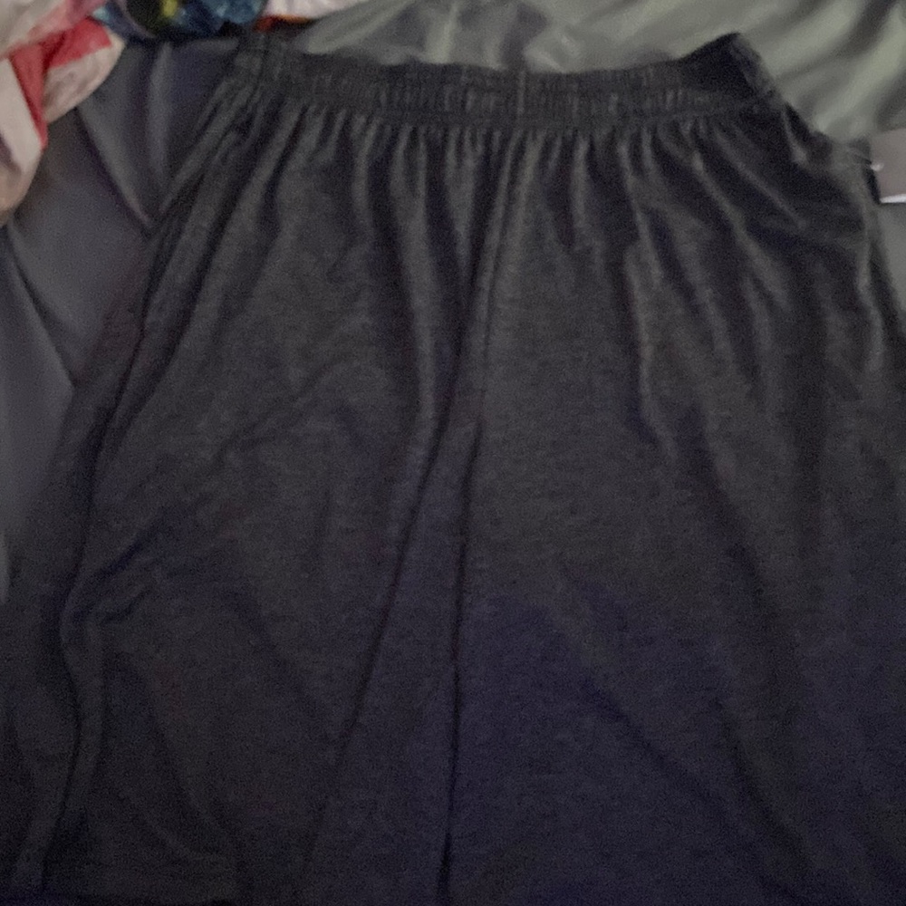 This are a pear of grey silk shorts brand victory